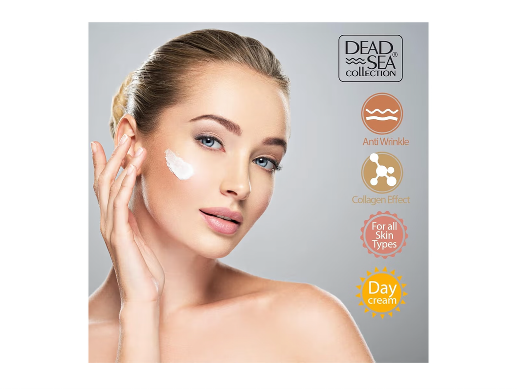 Dead Sea Collagen Day Cream 1.69oz Anti-Aging Firming Wrinkle Reducing Hydrating