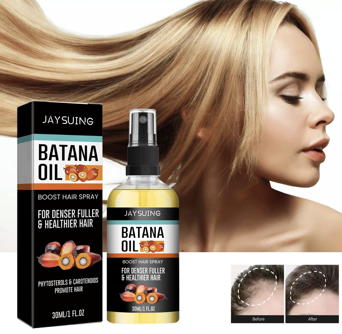 Batana Hair Spray Scalp Deep Moisture Repair Hair Strong Hair