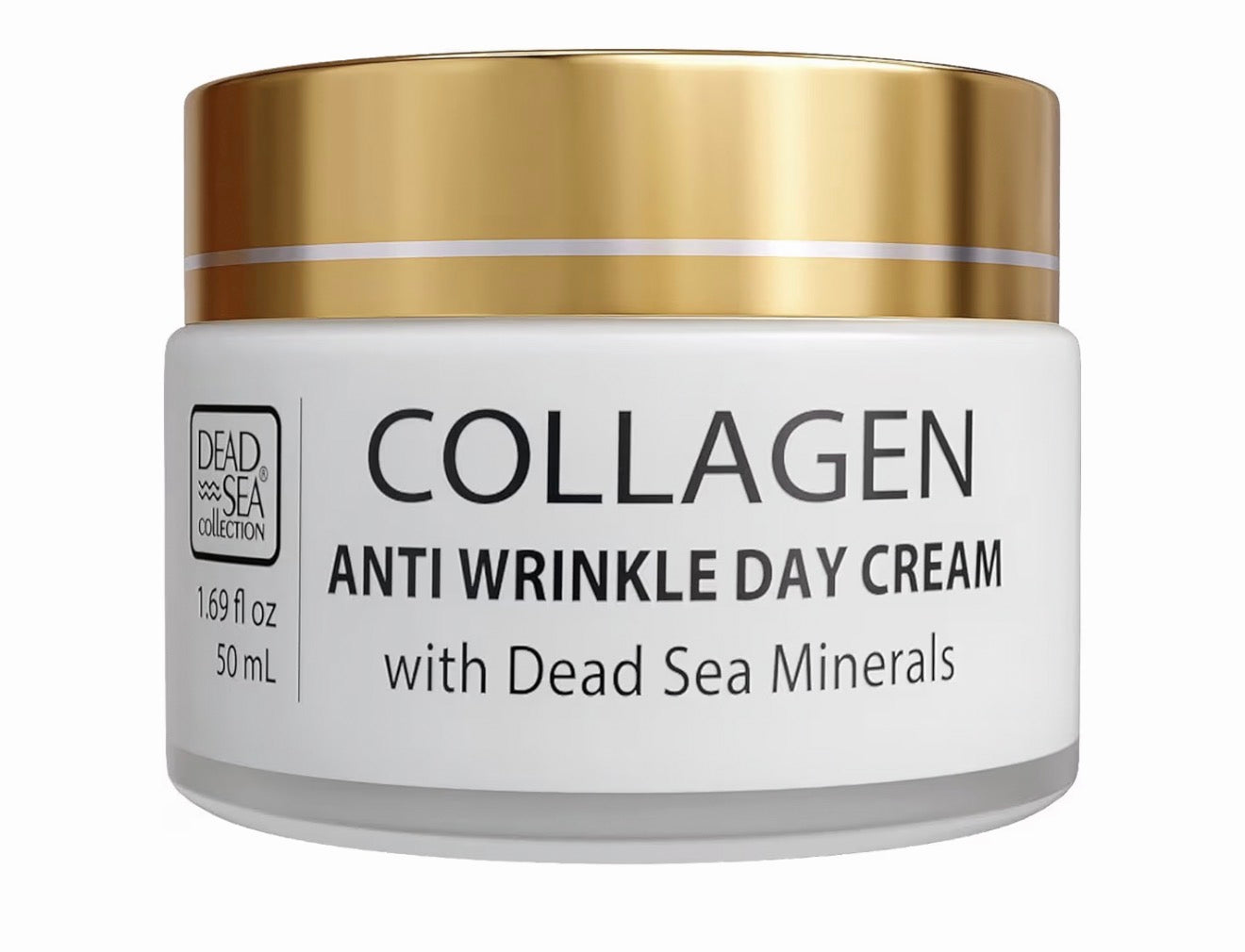 Dead Sea Collagen Day Cream 1.69oz Anti-Aging Firming Wrinkle Reducing Hydrating
